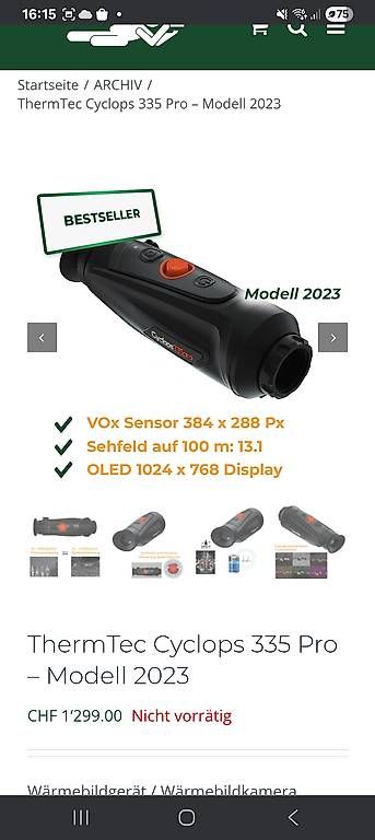 Messen: Wärmebildkamera Thermtec cyclops 335 pro – Gebraucht aus Visp von gstuder3 4