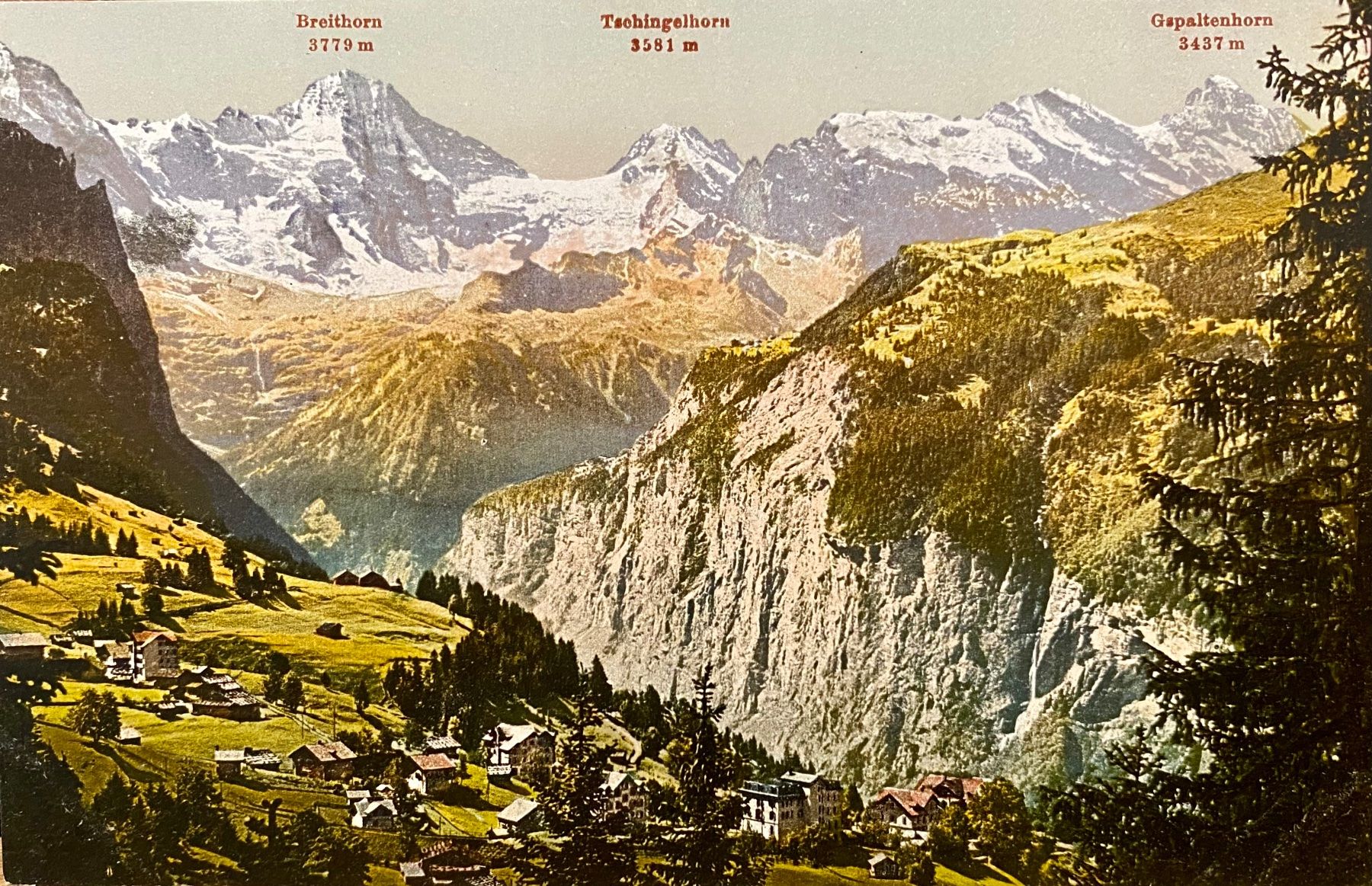 Ansichtskarten: WENGEN Breithorn Tschingelhorn Gspaltenhorn – Gebraucht aus Root von ENGLAND-TREASURES 1