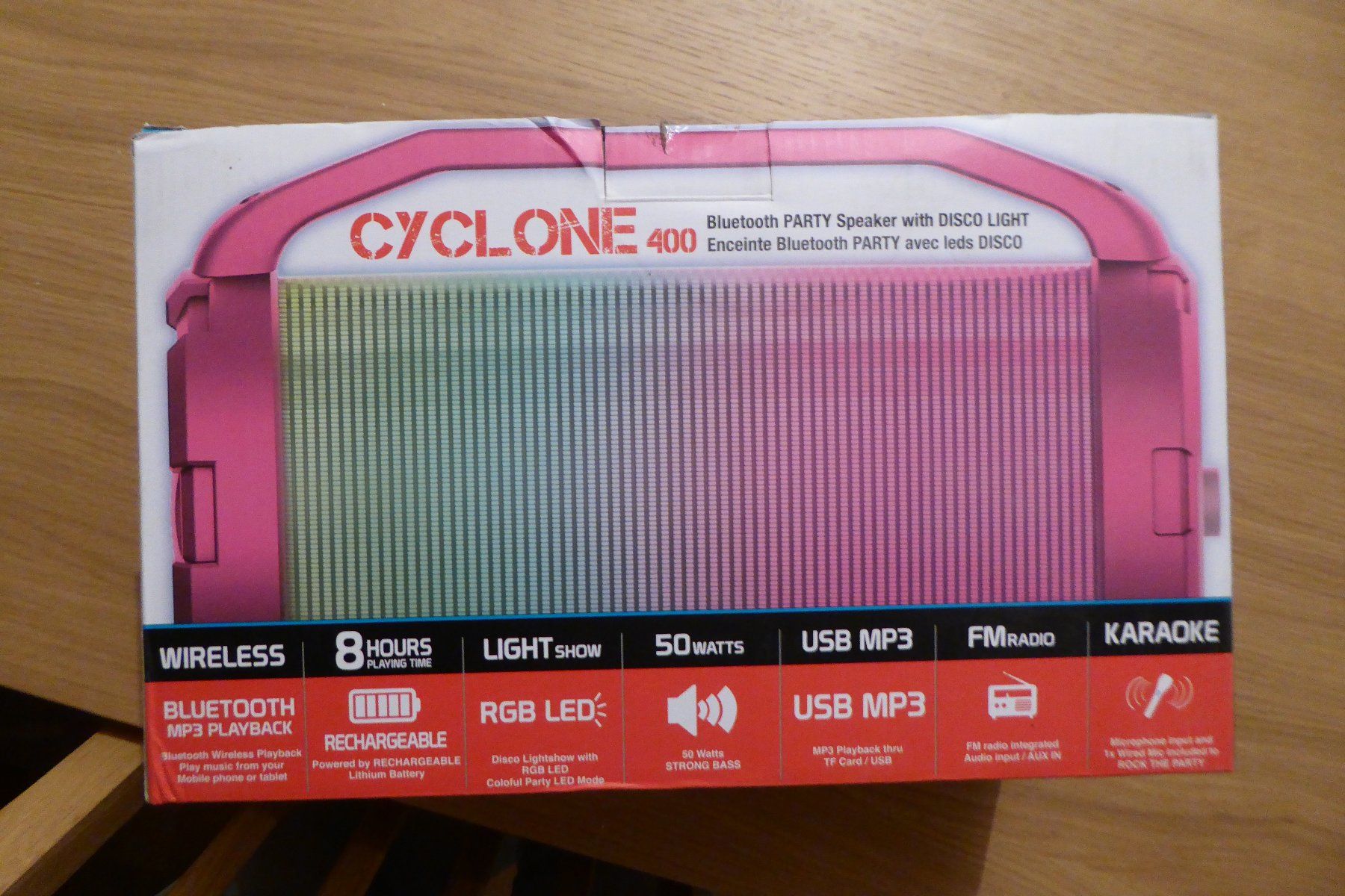 Casse acustiche: Cyclone 400 IDance Bluetooth Party Speaker with Disco Light – Nuovo (secondo la descrizione) da Allschwil venduto da Summelsarium 2