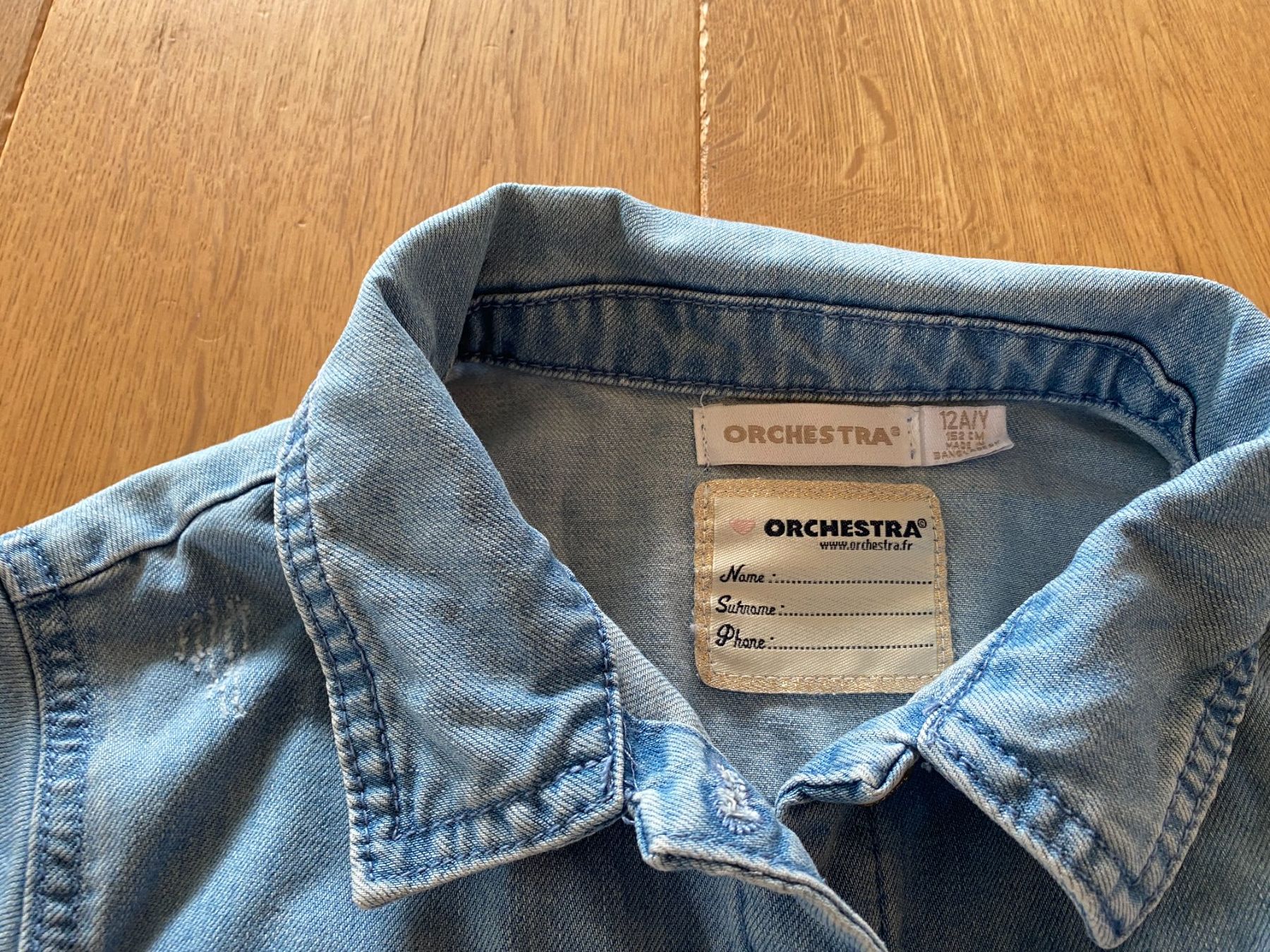 Camicette, T-shirt & Top: Jeans-Hemd, Mädchen,  Gr. 152 – Usato da Oberkirch LU venduto da HubRen 1