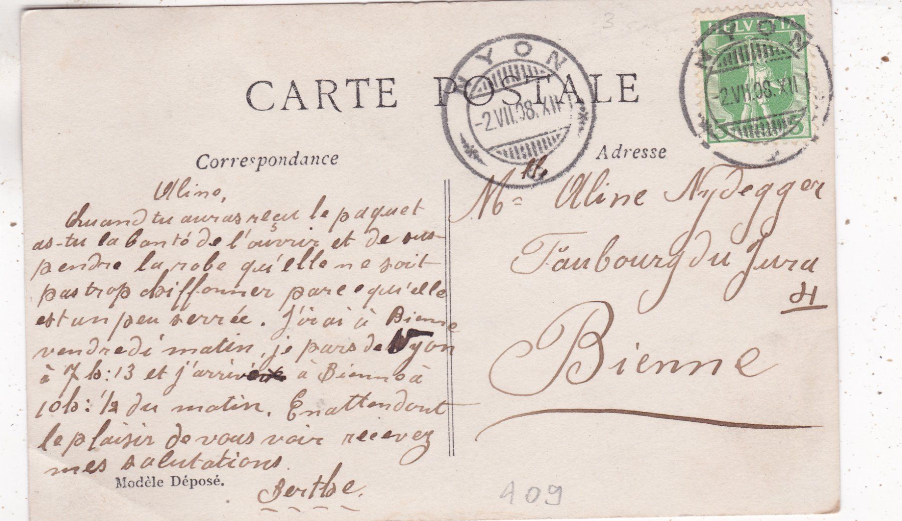 Cartoline postali: Kitsch Frau Blumen  1908 – Usato da Herisau venduto da Lisegrat2008 1