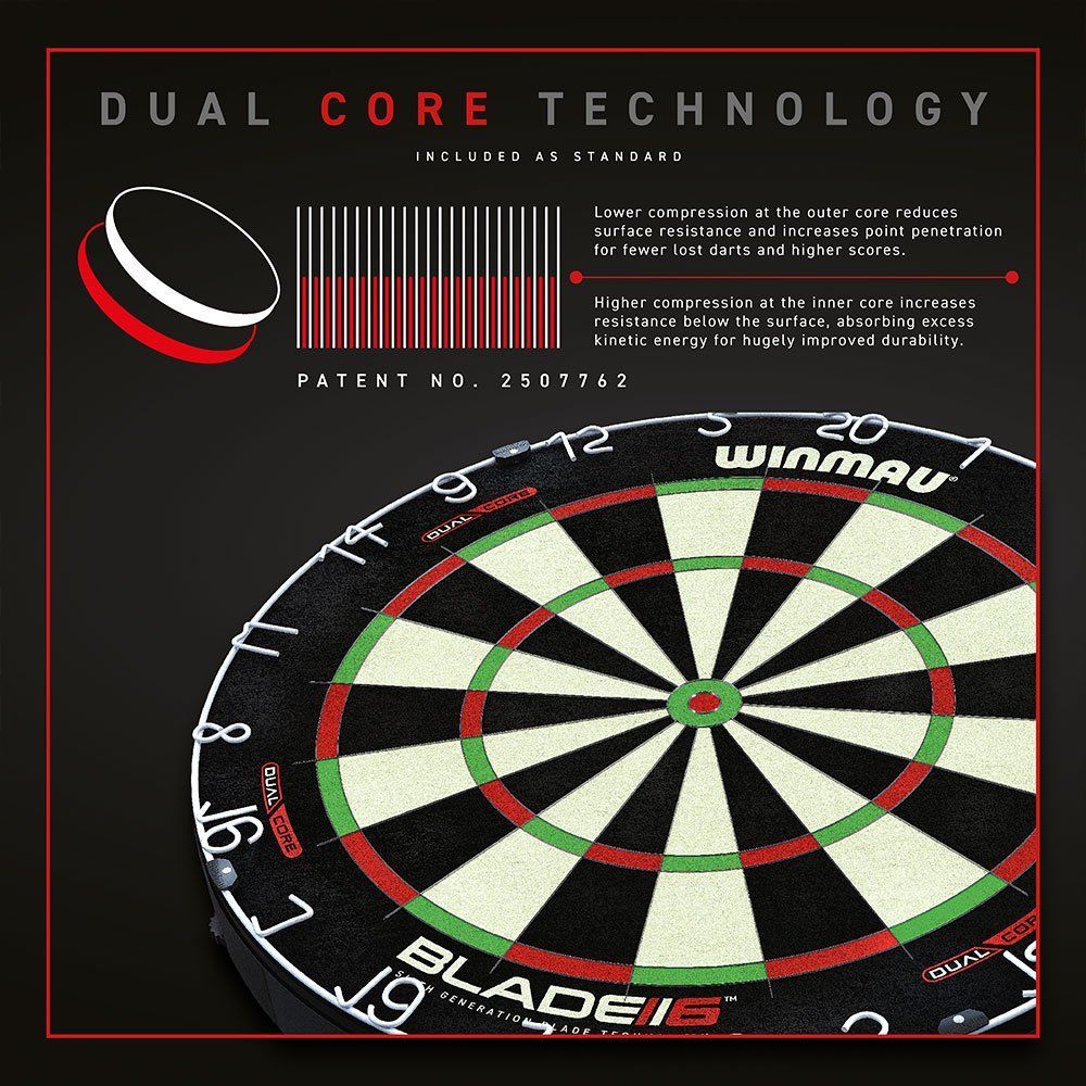 Freccette: Dartboard Winmau Blade 6, Dual Core – Nuovo e nell'imballaggio originale da Thun venduto da billiardstore 7