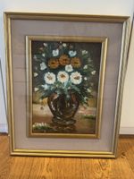 Blumenstillleben Ölgemälde Vintage