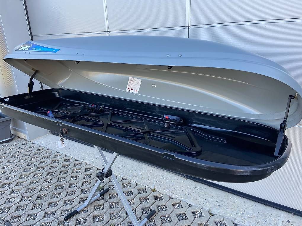 Box da tetto: XL Dachbox Thule 700 mit oder ohne Thule Träger – Usato da Leuzigen venduto da Doppelrad 5