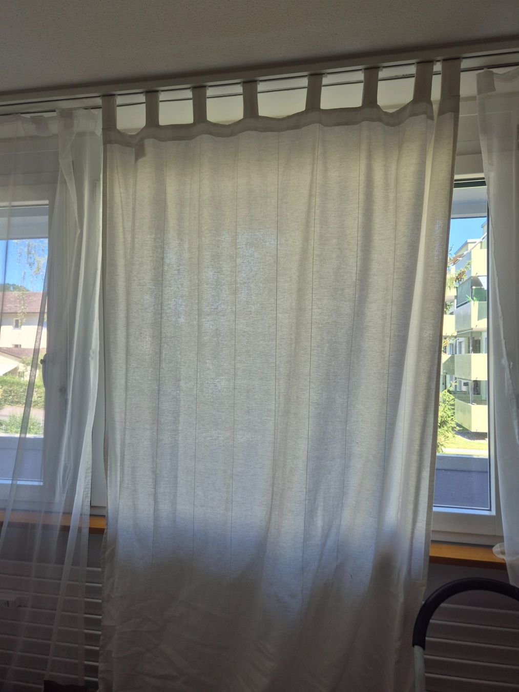 Ikea Tende: Ikea Vorhang weiss mit Schlaufen – Usato da Horgen venduto da jkaufmann93