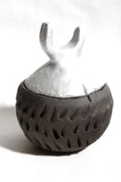 Unikat - STUDIOKERAMIK - VASE, Behältnis, monogrammiert,1980