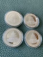 4x China Panda 10 Yuan 999 Silbermünze 2020 30g