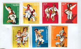 Briefmarken "Tracht". Rumänien.