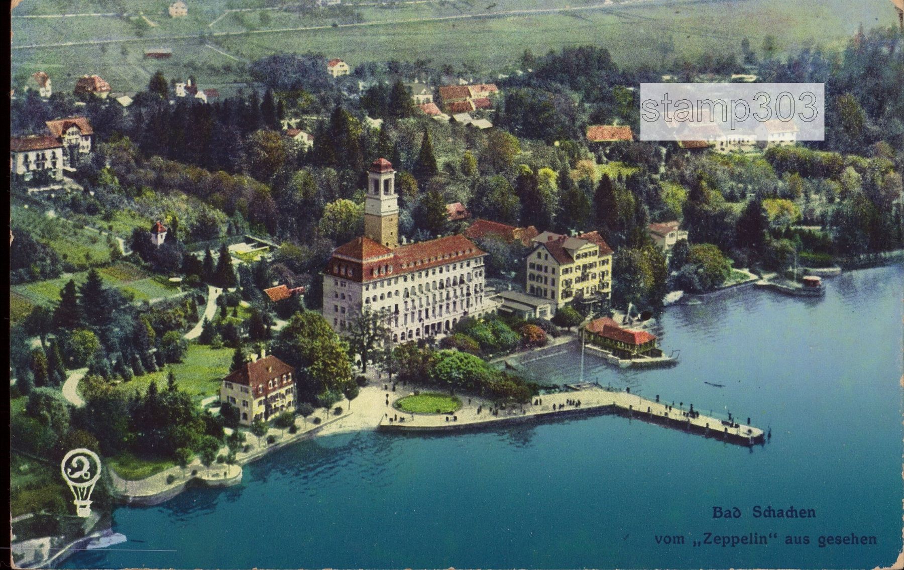 Cartoline postali: AK Lindau - Bad Schachen – Usato da Eggersriet venduto da stamp303