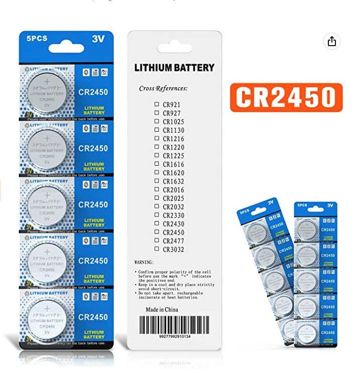 Akkus & Batterien: 5 Batterien - CR2450 (fabrikneu, ovp) CR 2450 – Neu und originalverpackt aus Uster von