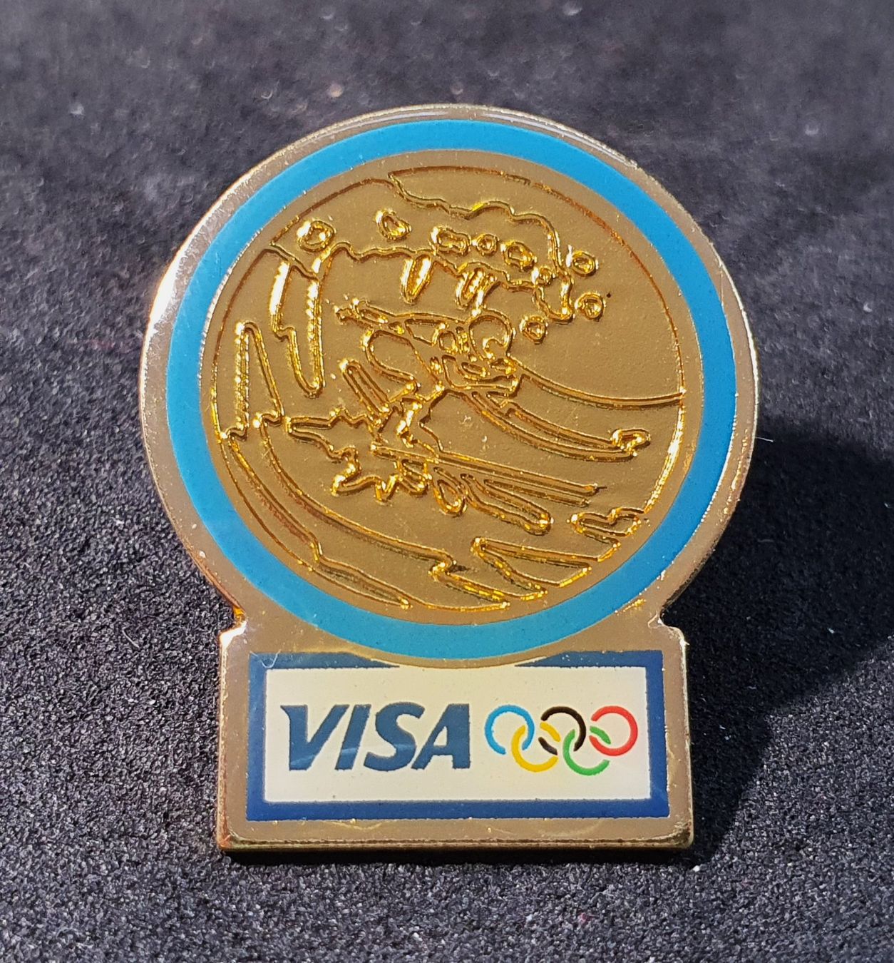 Plaketten & Abzeichen: Y425 - Pin VISA Olympic Games Olympiade – Gebraucht aus Reinach BL von Boston-Verkauf