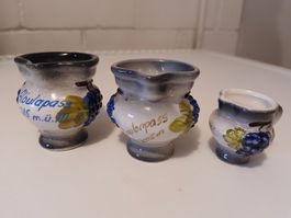 Dekorative Krüglein Keramik - Traubenmotiv - Schweizer Pässe