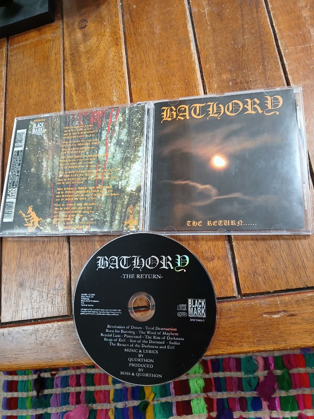 CDs: bathory- the return – D'occasion à St-Cergue par VeganWarrior
