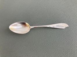 10 Espresso Löffel Jugendstil antik 800er Silber