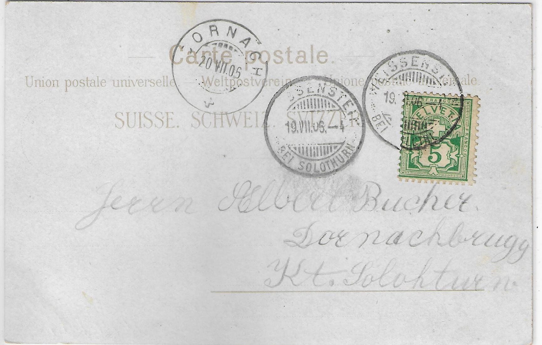 Cartes postales: Kurhaus Weissenstein - Litho – D'occasion à Ettingen par Kartenplanet 1