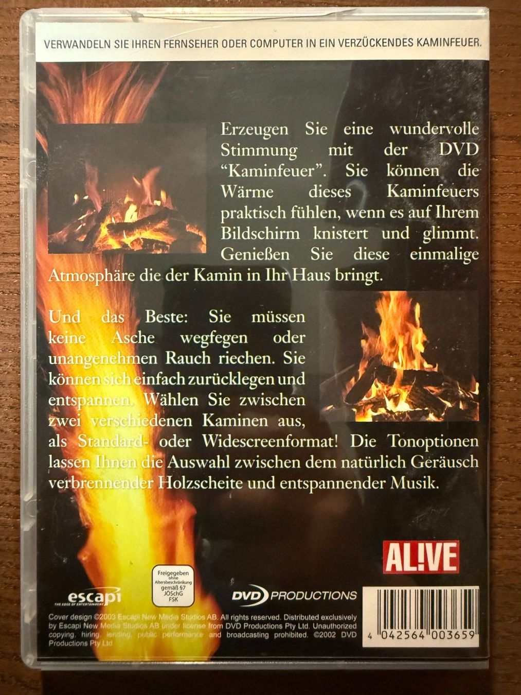 Tutti i DVDs: Kaminfeuer – Usato da Zürich venduto da FilmFreunde 1