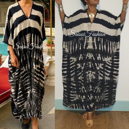 Sommer Batik shibori Handgemacht 100%Rayon Maxikleid S-XXXL