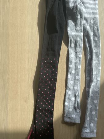 Strumpfhosen ohne Füsse Gr122-128  (Tupfen neu)