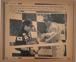 Automobil Formel-1, Ayrton Senna, 17 x 22 cm