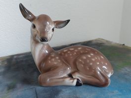 Rehkitzfigur CERAMICHE CAMPIONE Dipinto a mano 953