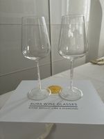 Aura Weingläser mit Bergkristall - Neuwertig! 💎🍾