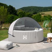 Outdoor Whirlpool SPASUN 208cm - Grau - 6 Personen