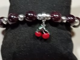 armband mit granat und sterling silber 925
