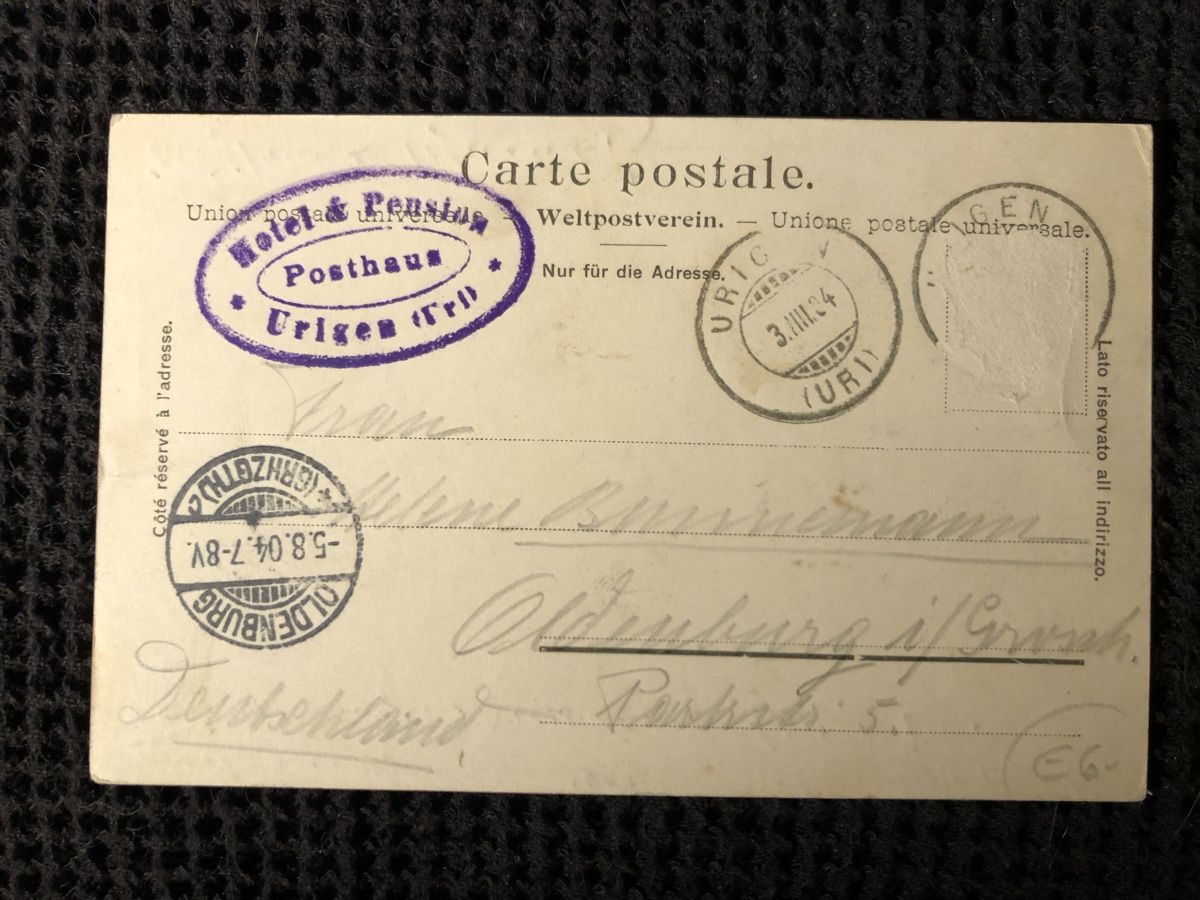 Cartoline postali: Ansichtskarte Urigen – Usato da Näfels venduto da fritzjk 1