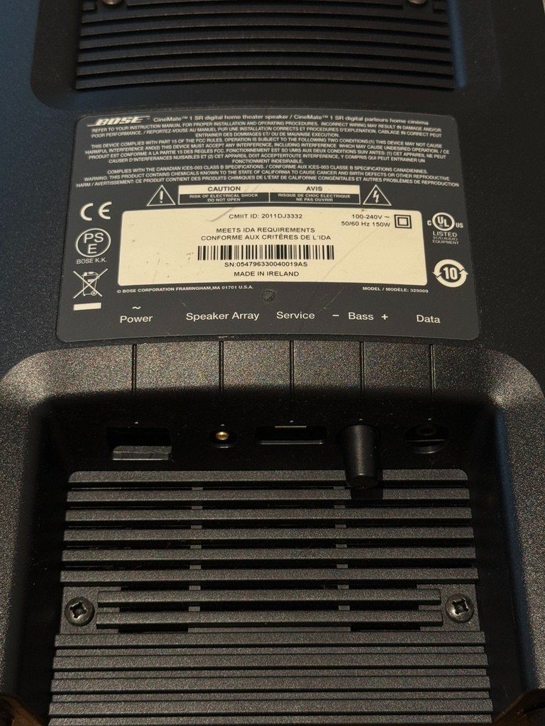 Bose Haut-parleurs: BOSE CineMate 1 SR ab 1 CHF – D'occasion à Jona par swissfamilystore 3