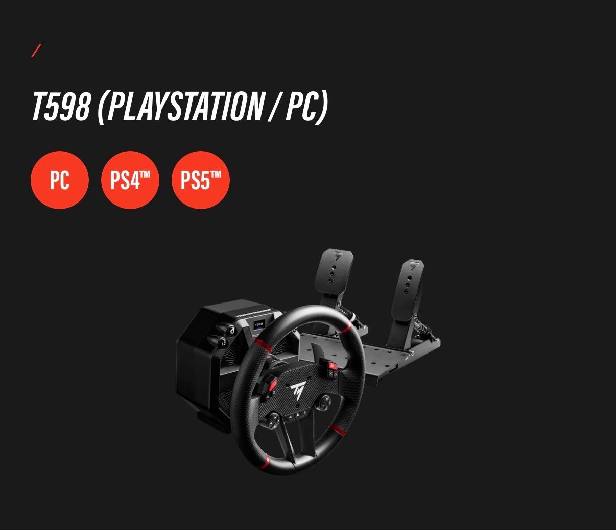 Thrustmaster Manettes: Kit simulation de course ( sim racing PS5/Pc ) – Neuf (Voir description) à Allaman par giu_52q9 1