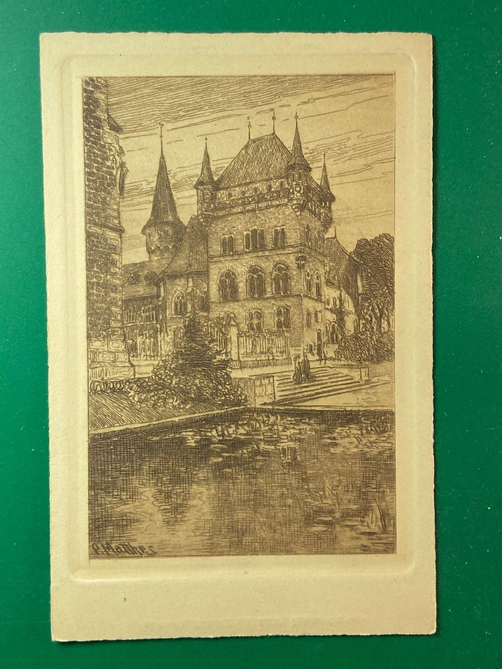 Ansichtskarten: Zürich - Nationalmuseum - Gartenseite – Gebraucht aus Steg VS von danwer74
