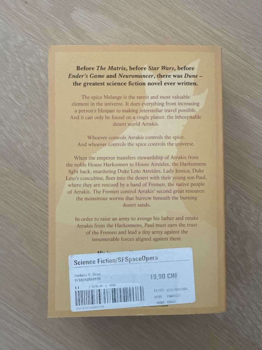 Bücher: Dune by Frank Herbert – Neu (gemäss Beschreibung) aus Eglisau von sammysells_2026 1