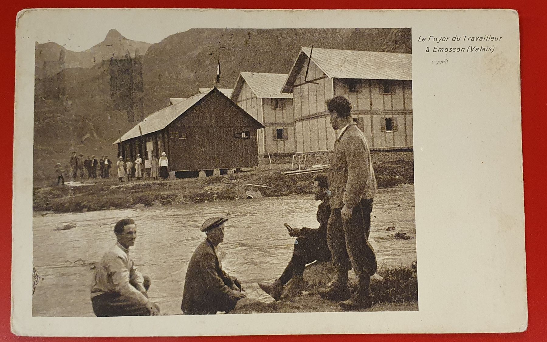 Cartoline postali: Das Arbeiterheim in Emosson (Wallis) 1924 – Usato da Kreuzlingen venduto da Rschweiz1