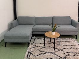 Ecksofa in Tiffany-Blau mit kostenloser Lieferung