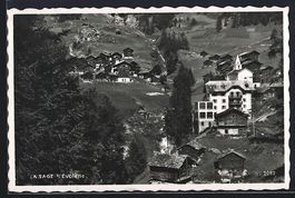 La Sage-s-Evolène, Panorama mit Bäumen