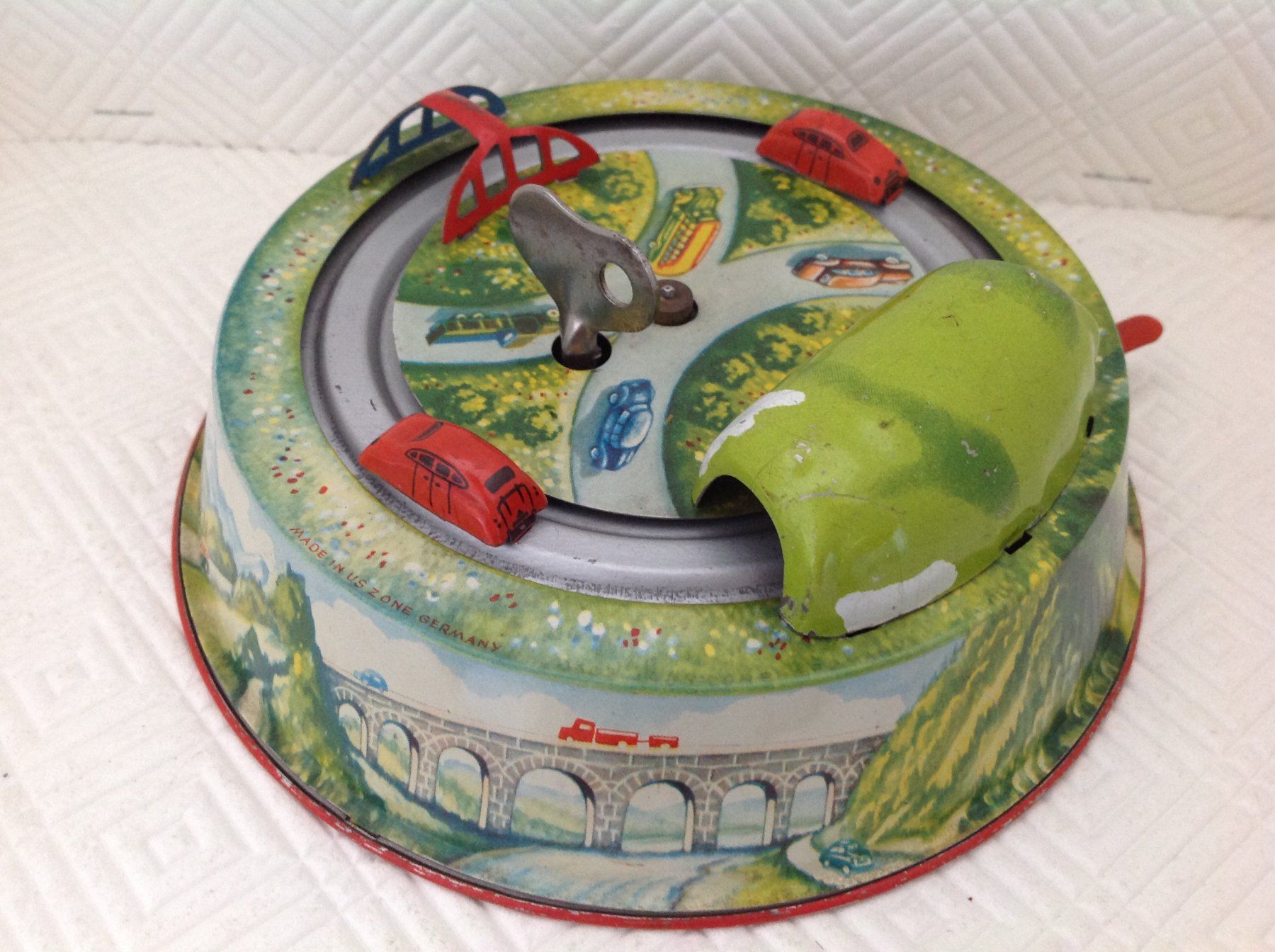 Jouets: Erco , Autobahn/Rundbahn U.S.-Zone Germany – D'occasion à Seuzach par Jage 1