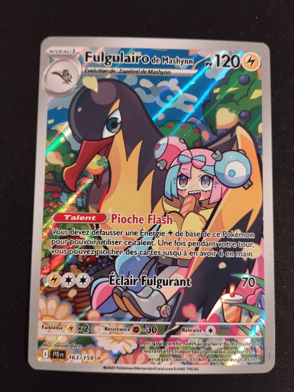 Pokémon Carte collezionabili: Pokémon Aventures Ensemble: Fulgulairo 163/159 FR – Usato da Palézieux-Village venduto da oufoux08