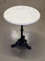 Runder Marmortisch Gusseisenfuss Ø 60 cm H 71 cm
