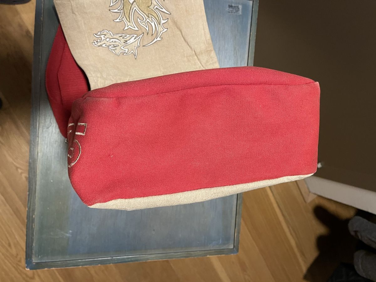 Taschen: Umhänge Tasche Beige und Rot – Gebraucht aus Turbenthal von mmtuescher 4