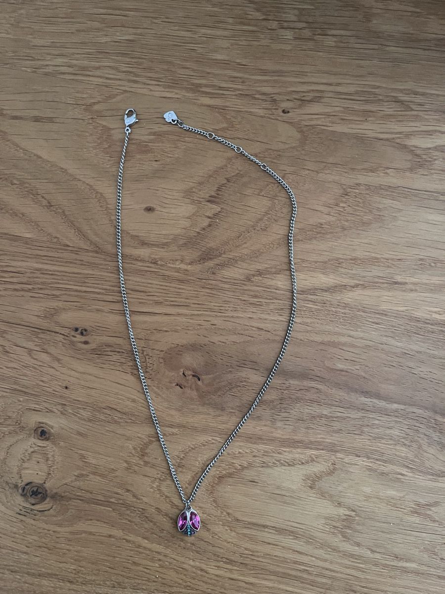 Swarovski Catenine: Swarovski Halskette Silber mit Marienkäferanhänger – Nuovo (secondo la descrizione) da Fruthwilen venduto da san_8srt