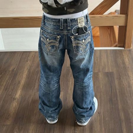Rock Revival Vintage Rock Revival Baggy Jeans Blue