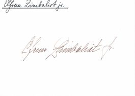 Efrem Zimbalist, Jr. 1918-2 Autogramm signiert Karte 10x15cm