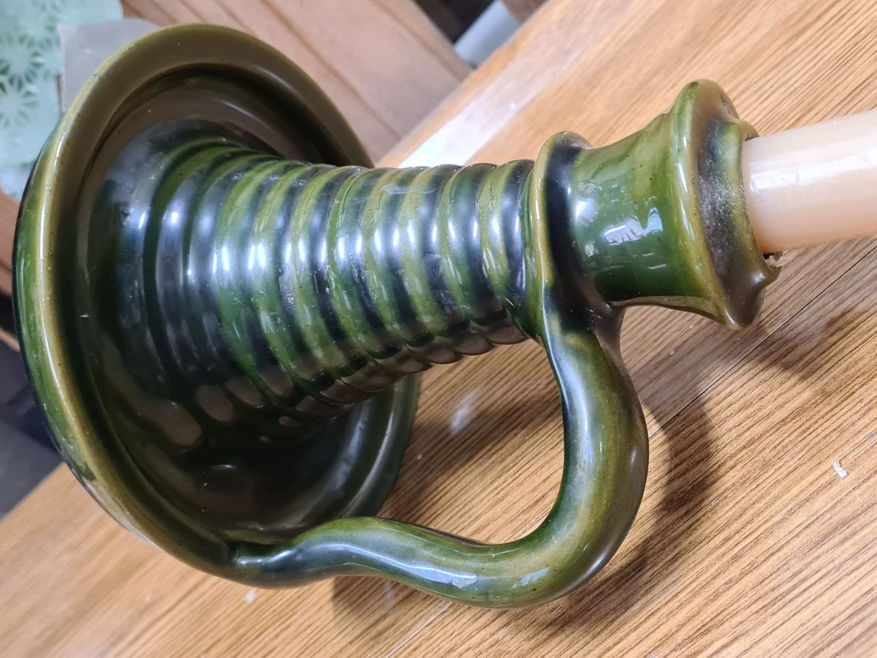 Portacandele: Retro Kerzenständer aus Ton – Usato da Amriswil venduto da used2use 2