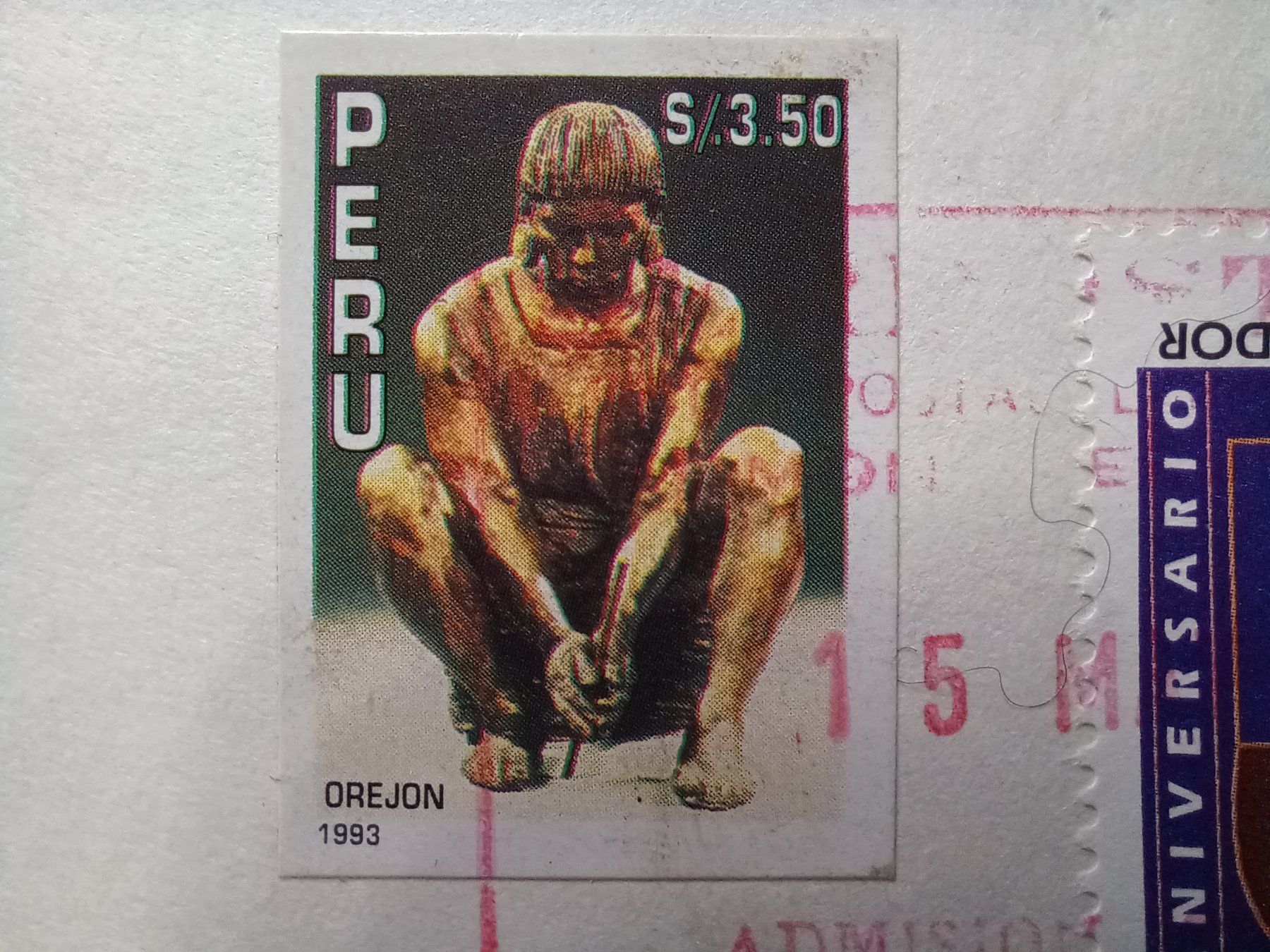 Alle Briefmarken: PERU nach Wil (SG) 1996 – Gebraucht aus Aarau Rohr von mgvw 1