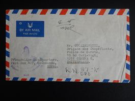 Nepal Brief von 1987 Panda
