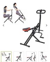Fitnessgeraet Bauchtrainer Heimtrainer  schwarz rot