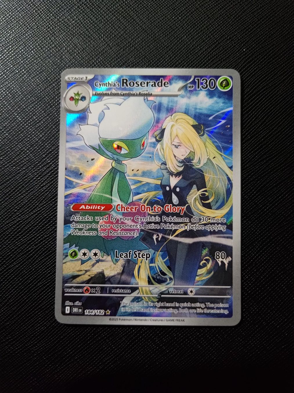 🔥Ab 1.- Cynthia's Roserade 184 [Destined Rivals (EN)] (Neu (gemäss ...