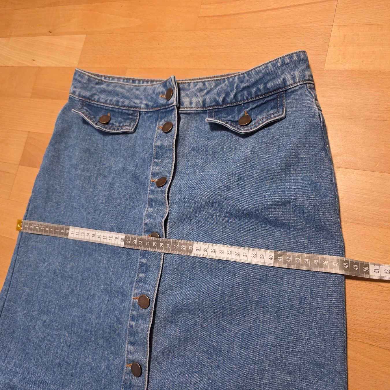 Zara Gonne: ZARA Basic Dept Jeansrock Midi Knopfleiste Denim Gr. M – Usato da Wald ZH venduto da CapLux 7
