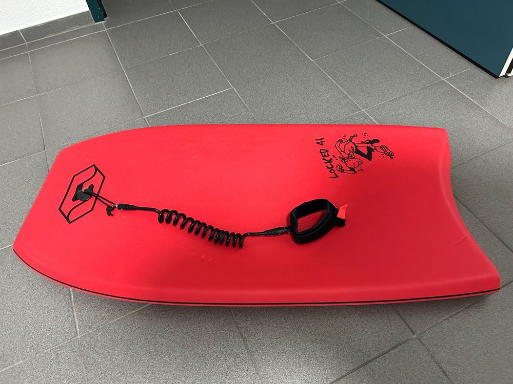 Leash bodyboard 500 grey 2 in 1 wrist biceps. Plug included