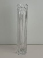 Vintage Bleikristall-Zylindervase / Vertikaler Prismaschliff